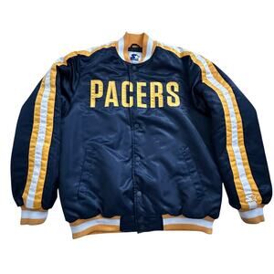 NWT NBA Indiana Pacers Starter Varsity Satin Jacket Large